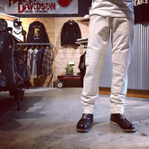 May club -【WESTRIDE】WR1109 PADD MOTO PANTS - NATURAL